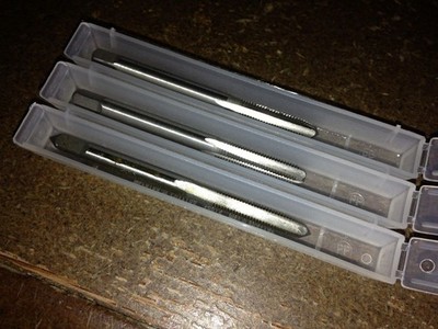 8-40 NS 3 PIECE 4 FLUTE HI-CARBON TAP SET NORSEMAN VIKING
