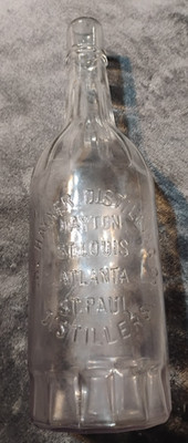 Vintage Hayner Distilling Co. Dayton, St. Louis, Atlanta St. Paul Whiskey Bottle