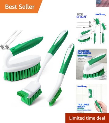 Cleaning Brush Set for Household Use, Scrub Brush, Kitchen Brush, Tile Lines ...