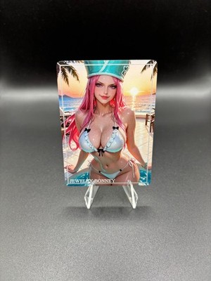 Jewelry Bonney One Piece Waifu Card TCG Full Art Waifu Legends Custom Goddess