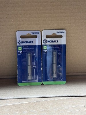 Kobalt 2-in Torx Screwdriver Bit T25 Power Bit #0459094 LOT OF 2