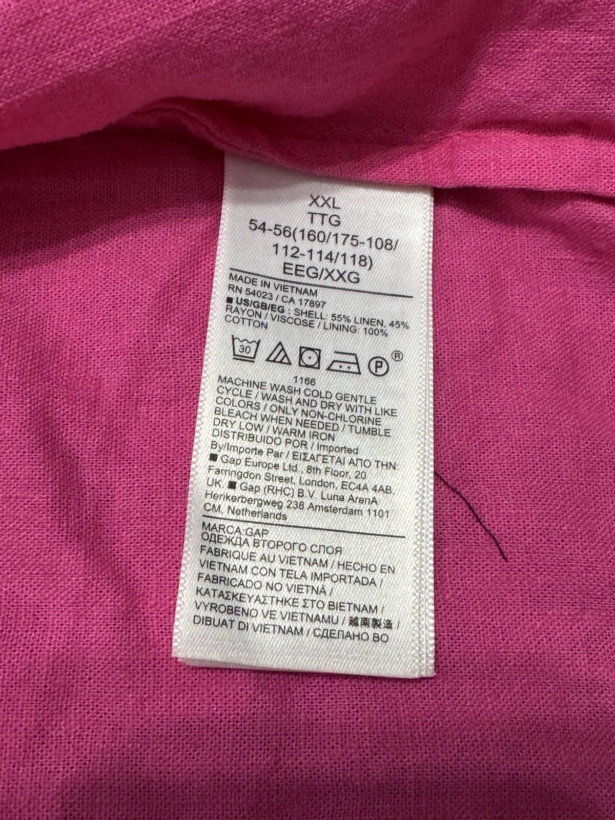 Gap Spaghetti Adjustable Straps Open Back Pink Dr… - image 7