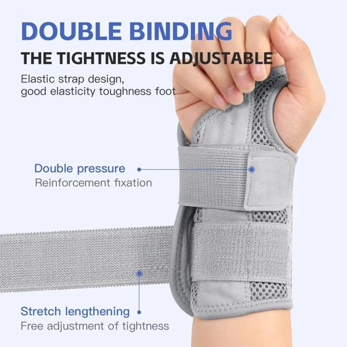 Hand Wrist Splint Support Bar Brace - Carpal tunnel Arthritis Sprain Pain Relief - Picture 3 of 11