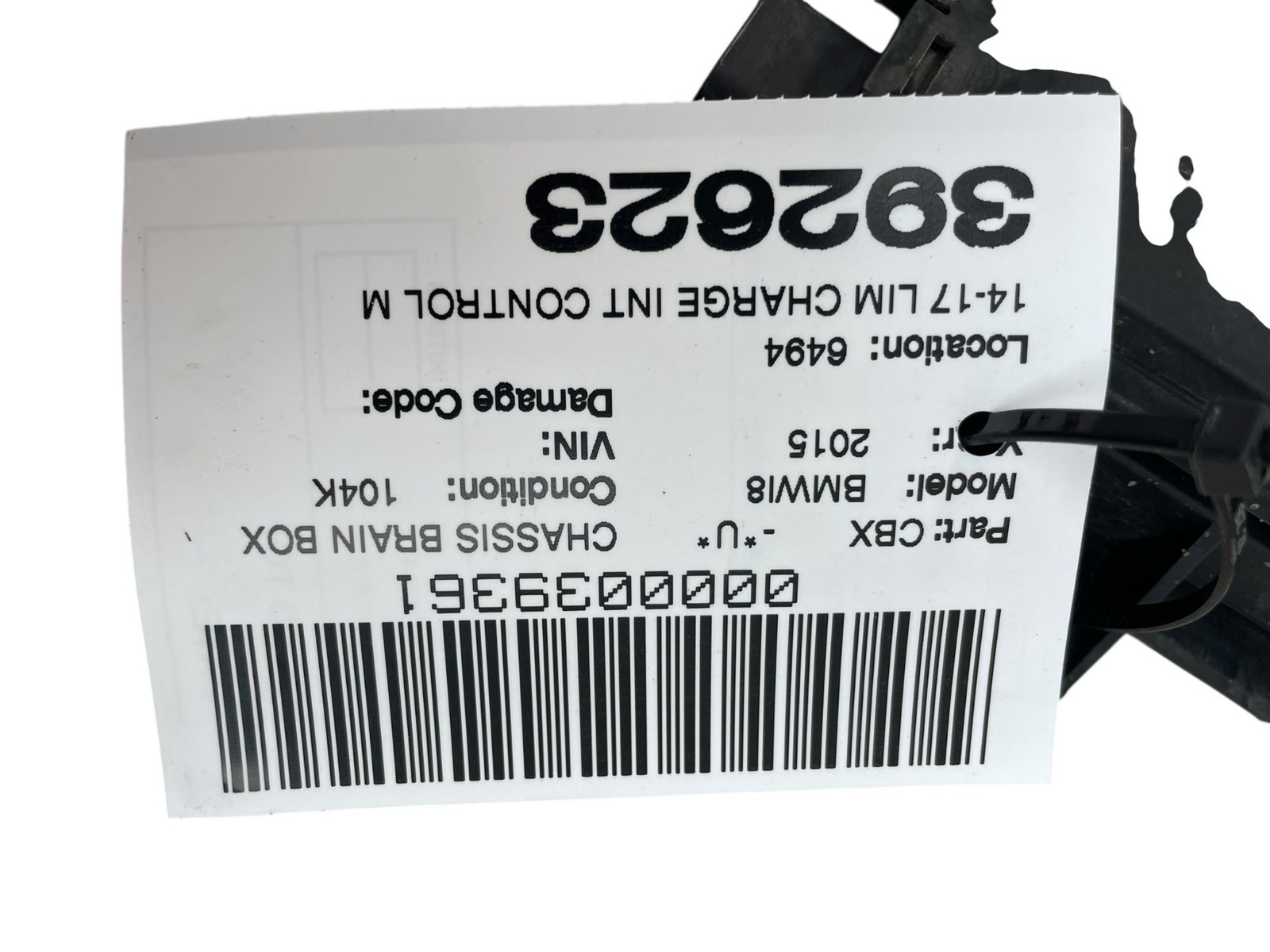 2014 2015 2016 2017 BMW I8 LIM CHARGE INT CONTROL MODULE 61359380349 OEM