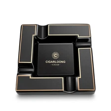 Ceramic Cigar Ashtray Four Slot Cigar Large Diameter Smoking Accessories