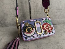 RARE Marc Jacobs Taperstry Snapshot Camera Crossbody Leather Bag W/tassel