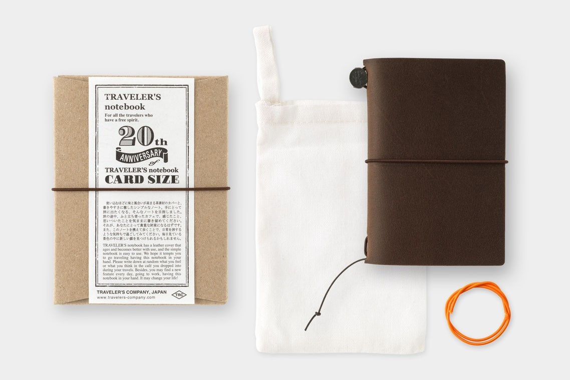 TRAVELER'S NOTEBOOK ブラウン　ギフト仕様　英国風　雑誌付き TRAVELERS Notebook Limited Card Size 20th Anniversary Set Brown | eBay