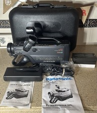 Panasonic OmniMovie PV-9100-A VHS Camcorder Charger Light AV Cable Manual  Box 