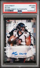 Topps 2024 Finest Rookie Autographs Bo Nix Auto #RFA-BN PSA 9 Broncos