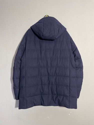 Corneliani Caban In Lana Wool Pea jacket Navy Blue size 50 - Picture 11 of 19