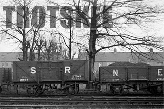 35mm Negative SR Southern Railway 12T Open Wagon 31824 Bromley 1937 x2