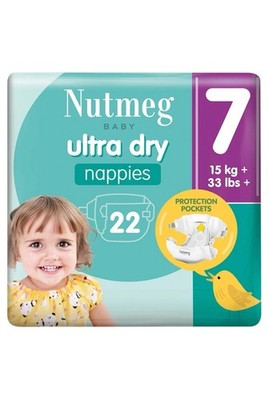 2x Nutmeg Ultra Dry Windeln - Größe 7 (44er Pack) 