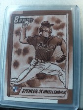 2025 Topps Shoebox Treasures #FL-4 Spencer Schwellenbach  Sepia /50 - Braves