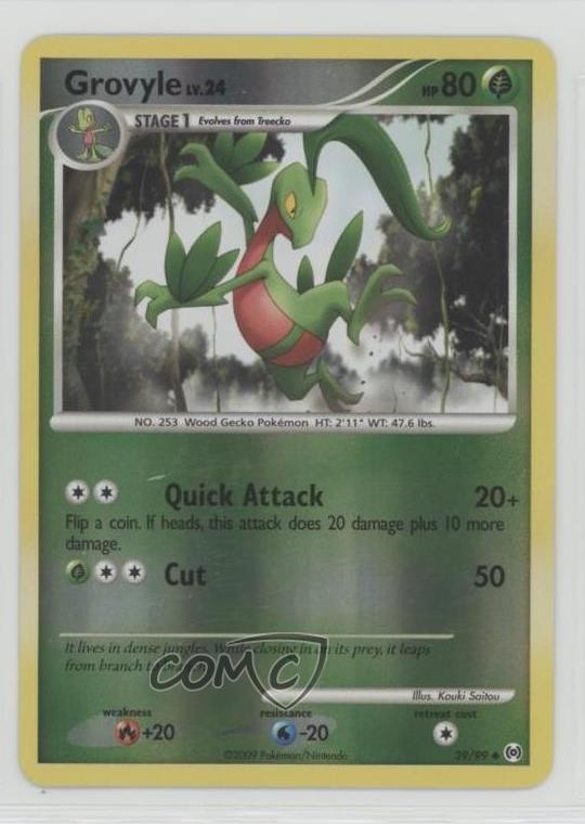 Grovyle Reverse Foil Pokémon Platinum Arceus #39 2009