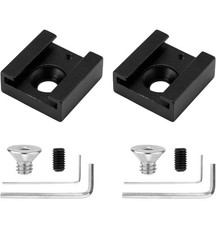 DSLR Camera Rig 2 Pack Cold Shoe Mount Adapter With 1/4  Screw  Hex Wrench