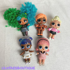 Five 3" L.O.L surprise dolls bundle with clothing