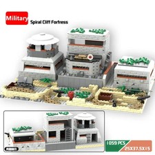 WW2 Spiral Ring Fortress Bunker Set – Military Trench Building Blocks Kids Toy