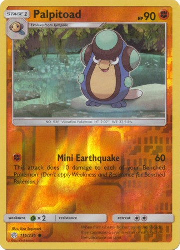 Palpitoad - 116/236 - Common - Reverse Holo - Near Mint