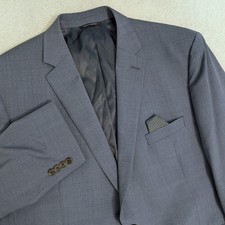 NEW Ralph Lauren Mens 48L BLUE Blazer Sport Coat Two Button Jacket Wool Blend