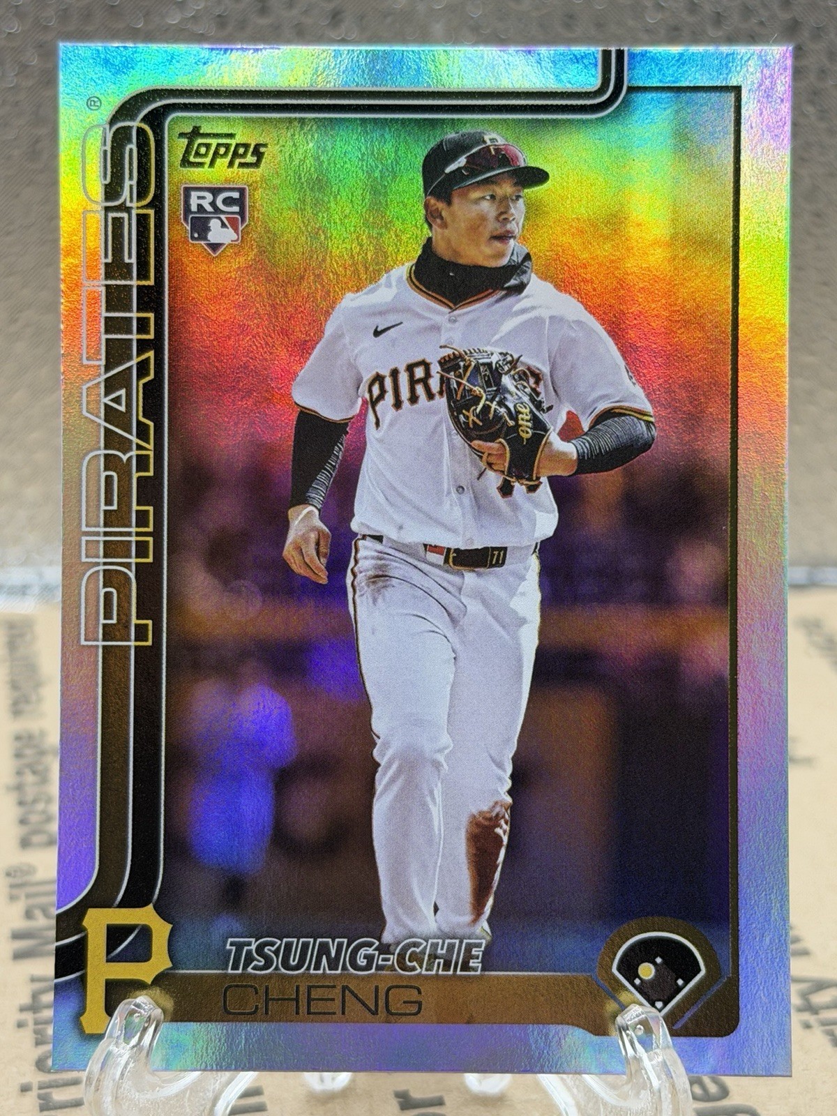 2025 Topps Update Rainbow Foil Parallel Tsung-Che Cheng Pirates RC US72