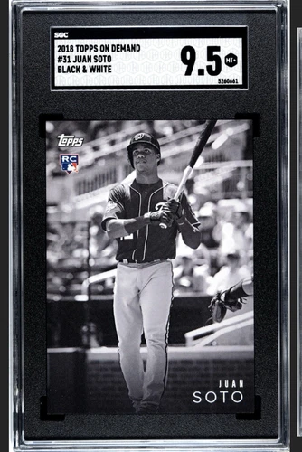2018 On Demand Black & White Online Exclusive Juan Soto SGC 9.5 Mint+ Rookie RC