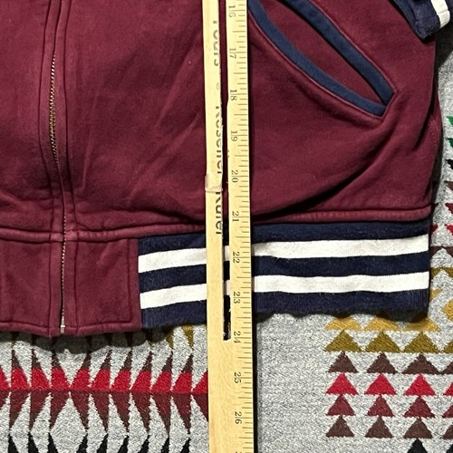 Polo Ralph Lauren Jacket Youth XL Burgundy Varsity Letterman Bomber Vintage A8 - Picture 5 of 12