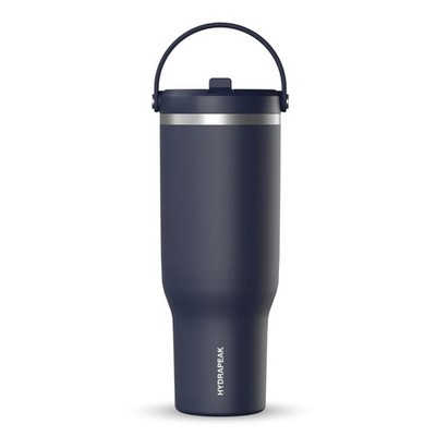 Hydrapeak Nomad 40Oz Insulated Stainless Steel Travel Tumbler Handle Straw Lid