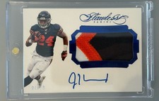 Panini Flawless Rookie On Card Autograph Jersey Bears Jordan Howard /10 RPA 2016. rookie card picture