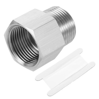 Für Pipe Fitting Reduzieradapter, 1'' NPT x G1'' Reduzierverbinder, Silber
