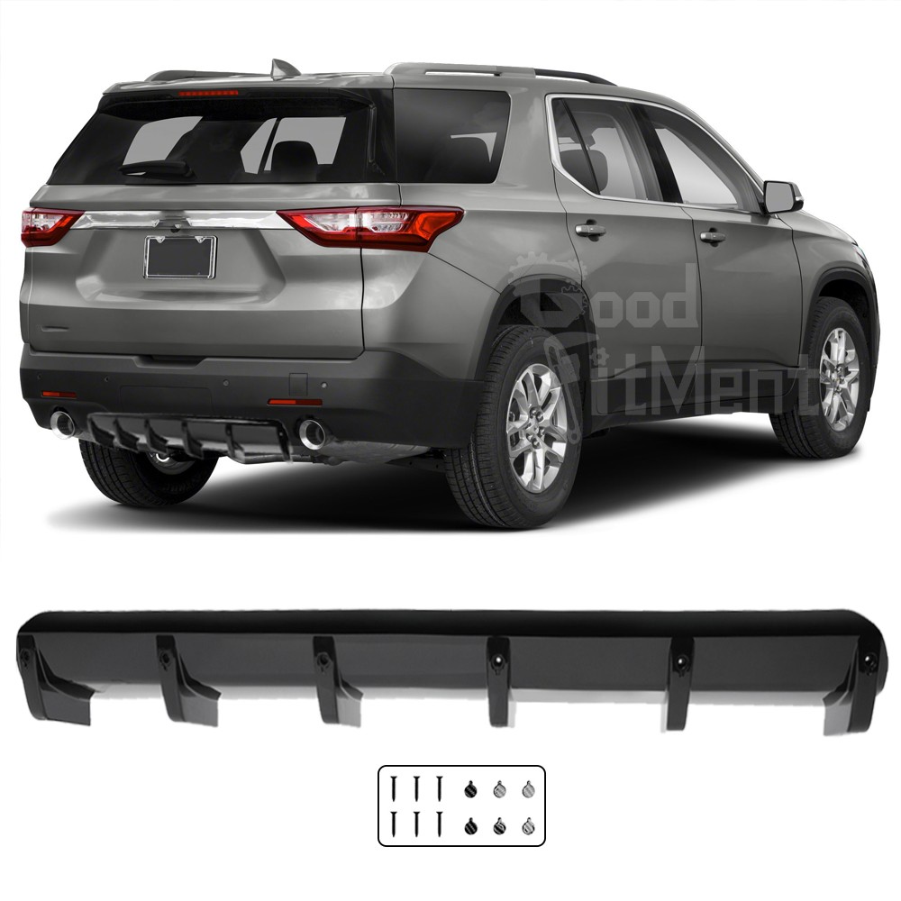 For Chevy Traverse LS LT RS 36" Carbon Rear Bumper Diffuser Lip Spoiler Splitter