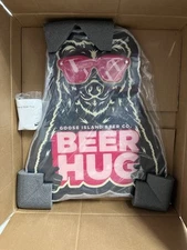 GOOSE ISLAND BEER HUG LED BAR SIGN MAN CAVE LIGHT NEW BEAR WITH 3 D GLASSES