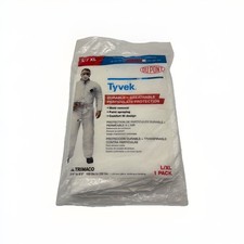 Dupont Tyvek L/XL No Elastic Disposable Coverall NEW
