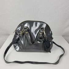 Borsa a tracolla Emporio Armani donna tote bag grigio vernice borsetta fiocco