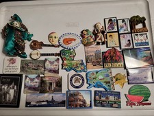 Vintage Lot of 21 Refrigerator Magnets States...