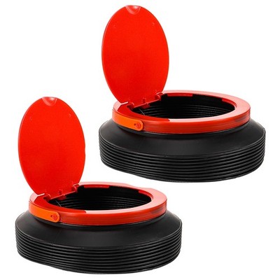 2 Pcs Faltbarer Hängender Mülleimer Automüll Tragbarer Kleiner Kann