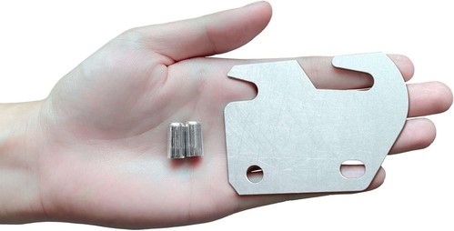 Ganchos para marco de cama para camas de madera 4 piezas repuesto riel universal plateado - Imagen 4 de 6