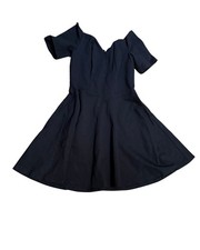 GUESS Black Bodycon Dress Womens 4 Short Sleeve Stretch Mini Party