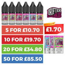 Drifter Bar Salt | 10mg 20mg Nicotine | 50/50 VG/PG | 10ml E Liquid | Vape Juice