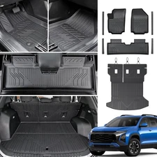 Floor Mats & Cargo Liner with Backrest Mat for 2025 2026 Chevy Equi... Fast Ship