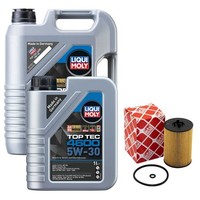 MotoröL Set 4600 5W-30 Liqui Moly 6 Liter + ÖLfilter FüR Skoda VW Golf VII 2.0