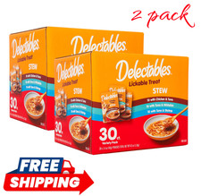 Hartz Delectables Stew Lickable Cat Treat Variety Pack 30 Ct 2 Pack Wet Topper