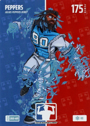 2026 Bo Jackson Battle Arena Peppers FOIL ICE SP Julius Peppers Debut LOGO 409