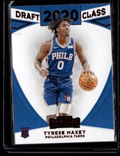 TYRESE MAXEY 2020-21 PANINI CONTENDERS RED DRAFT CLASS RC PHILADELPHIA 76ERS #26