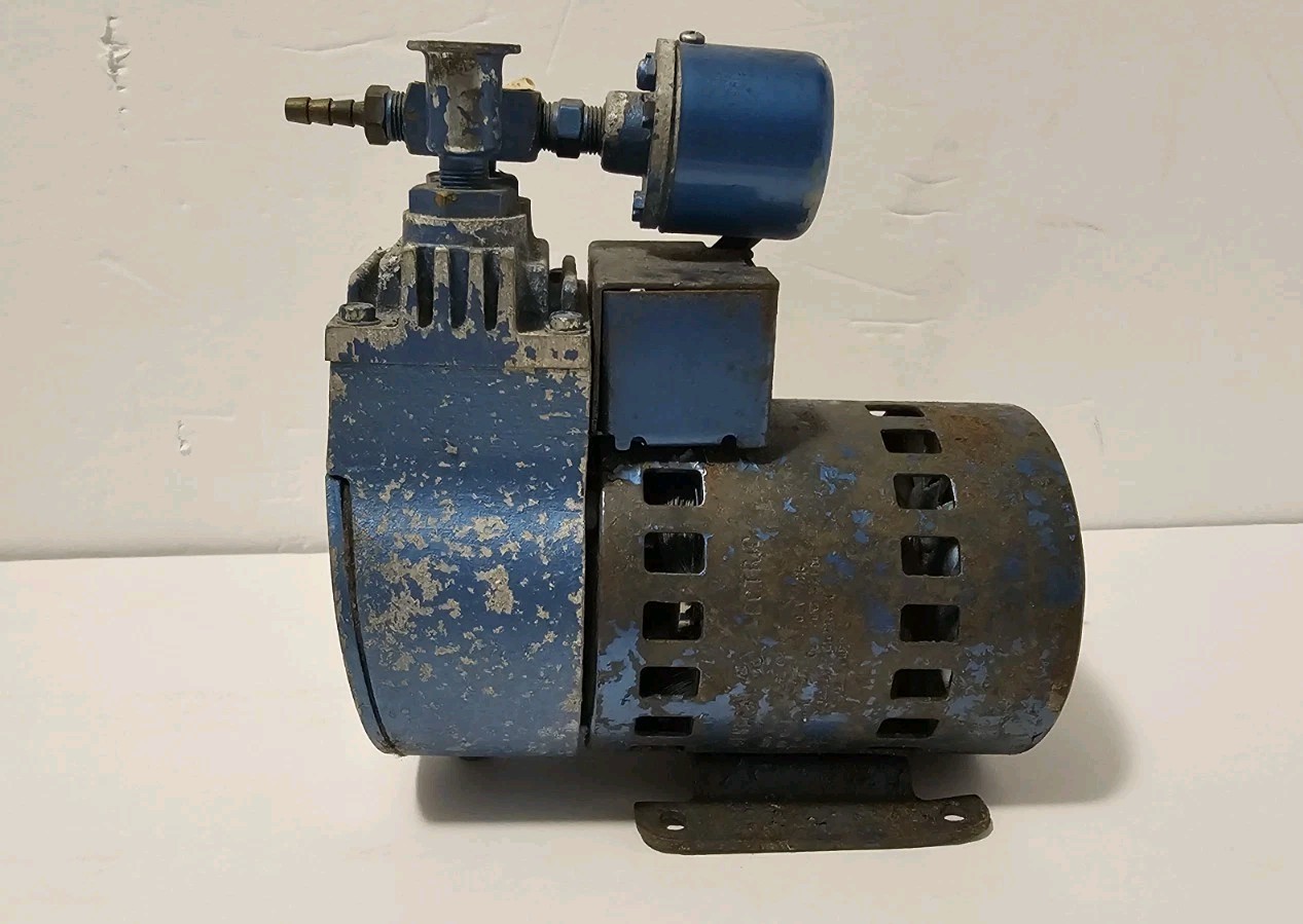 Mini Pump Craft Air Brush Hobby 1/20 Hp Usa Made Ge