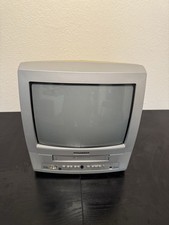 Sylvania SRC2213W 13" VHS/CRT TV Combo Read VHS Not Working TESTED READ
