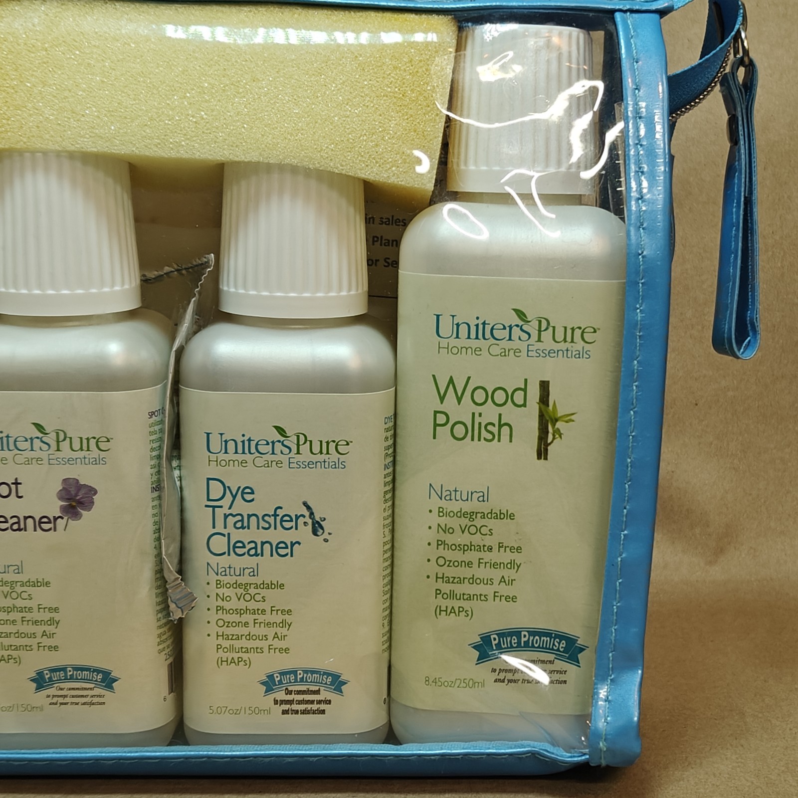 Uniters Pure Home Care Essential Stain Away Spot Cleaner Wood Kit Wood Polish
