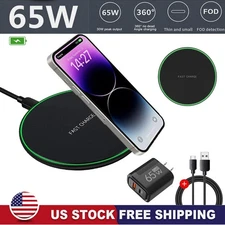 For Samsung Galaxy S23 S22 Ultra Z Fold4 60W Wireless Fast Charger Charging Pad