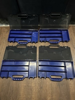 Stackable Plastic Tool/Accessory/Craft/Bead Boxes - Set Of 4