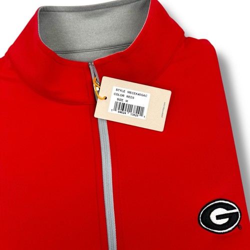 Peter Millar Crown Sport Georgia Bulldogs 1/4 Zip Pullover Mens Medium • NWT - Picture 3 of 5