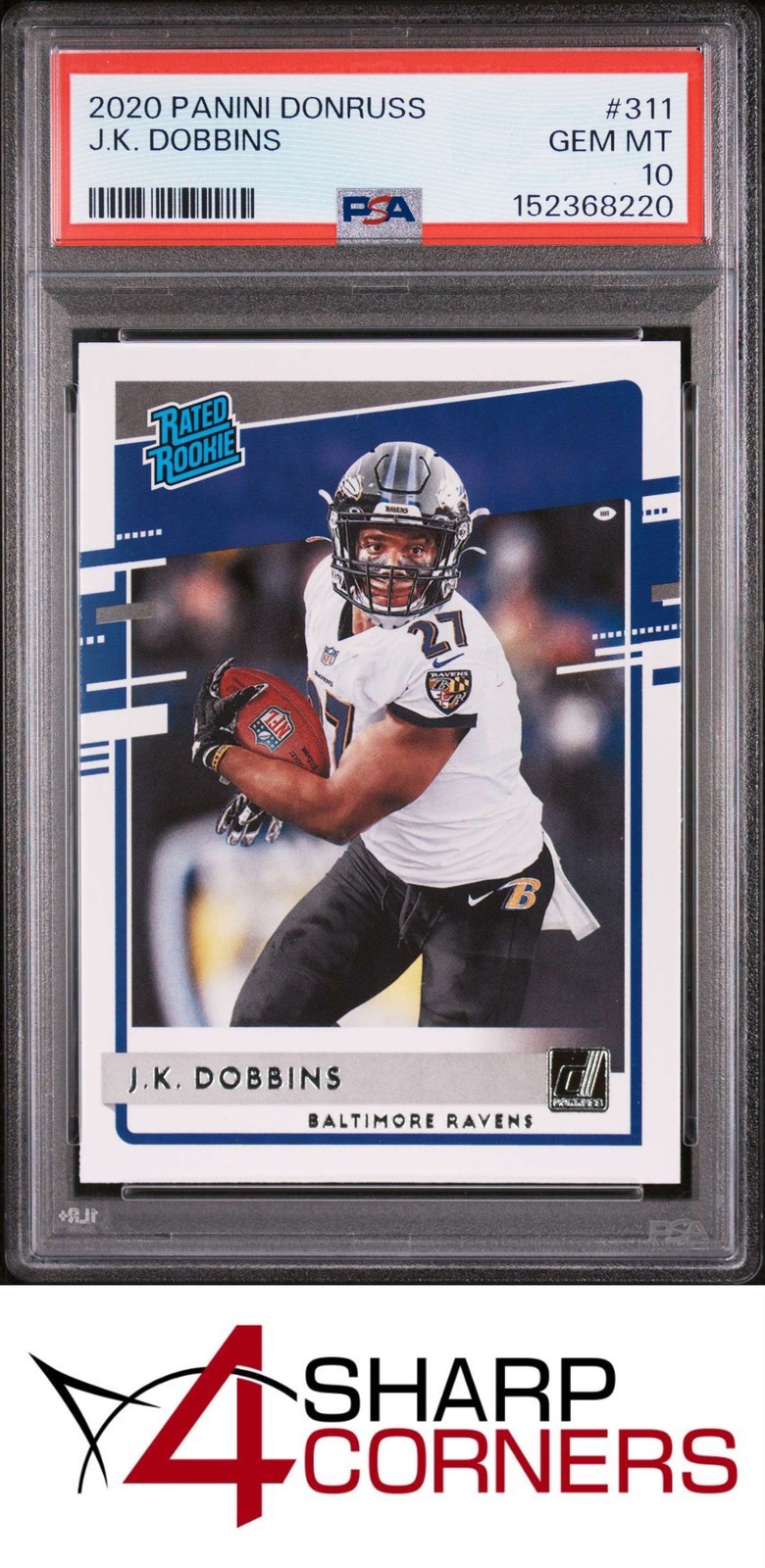 JK Dobbins Panini Donruss #311 Base